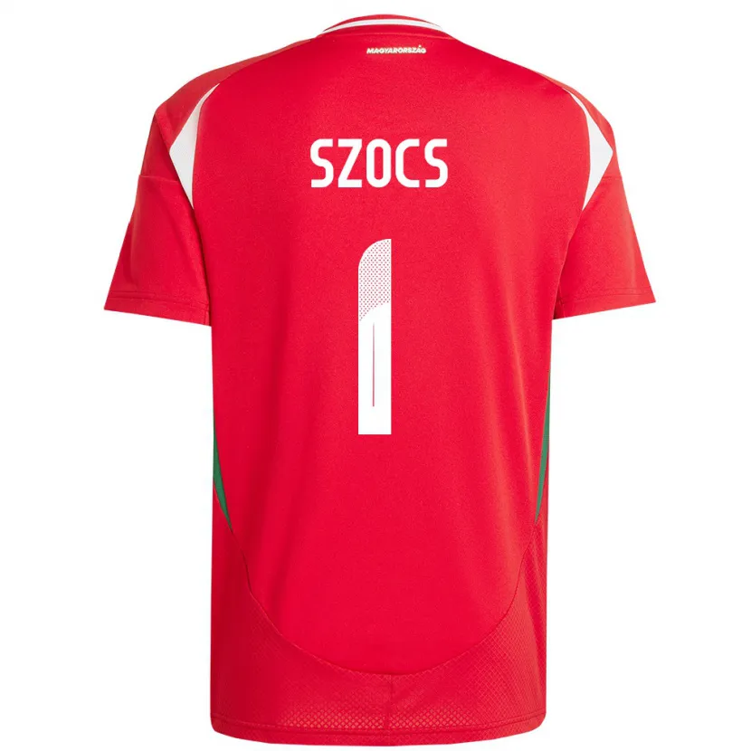 Danxen Hombre Camiseta Hungría Réka Szőcs #1 Rojo 1ª Equipación 24-26 La Camisa México