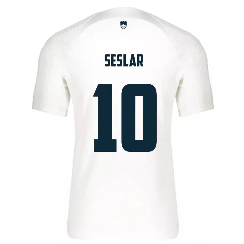 Danxen Hombre Camiseta Eslovenia Svit Seslar #10 Blanco 1ª Equipación 24-26 La Camisa México