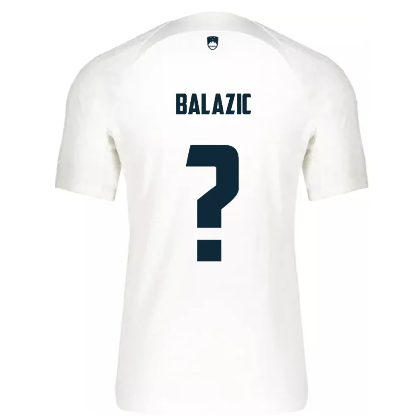 Danxen Hombre Camiseta Eslovenia Jan Balazic #0 Blanco 1ª Equipación 24-26 La Camisa México