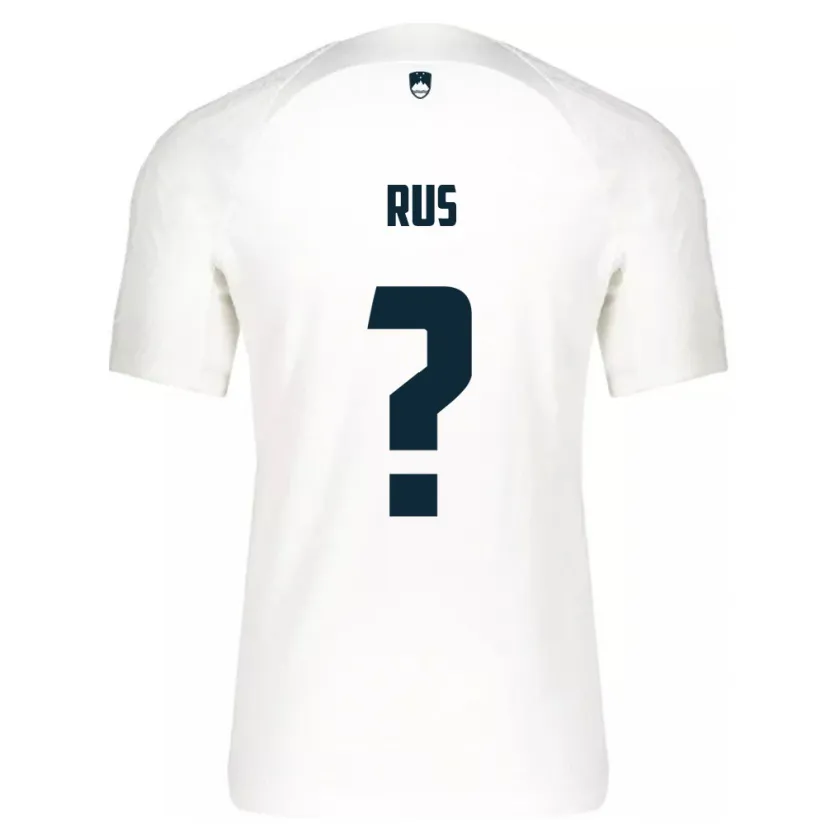 Danxen Hombre Camiseta Eslovenia Luka Rus #0 Blanco 1ª Equipación 24-26 La Camisa México