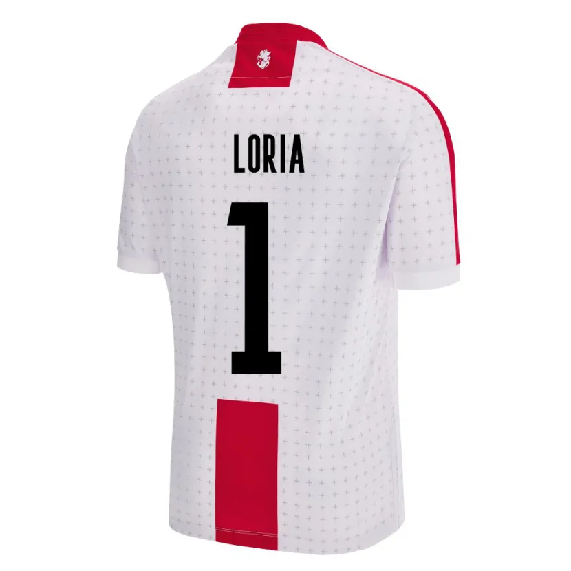 Danxen Hombre Camiseta Georgia Giorgi Loria #1 Blanco 1ª Equipación 24-26 La Camisa México