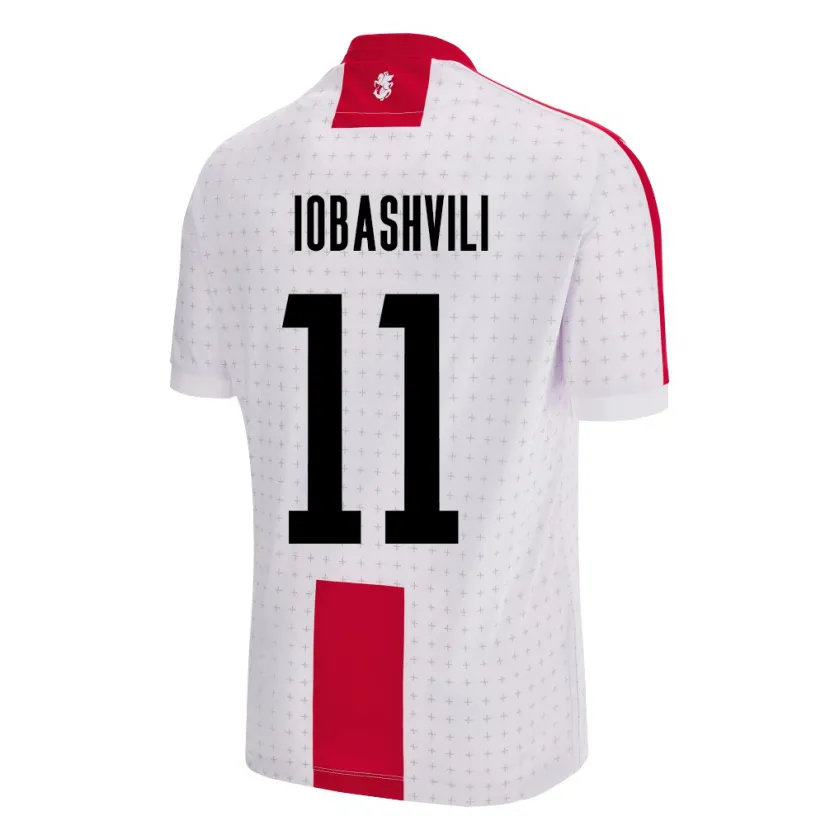 Danxen Hombre Camiseta Georgia Jaduli Iobashvili #11 Blanco 1ª Equipación 24-26 La Camisa México