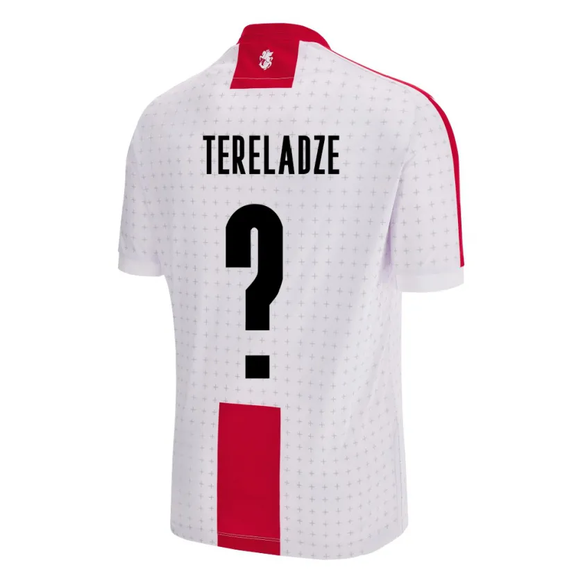 Danxen Hombre Camiseta Georgia Mate Tereladze #0 Blanco 1ª Equipación 24-26 La Camisa México