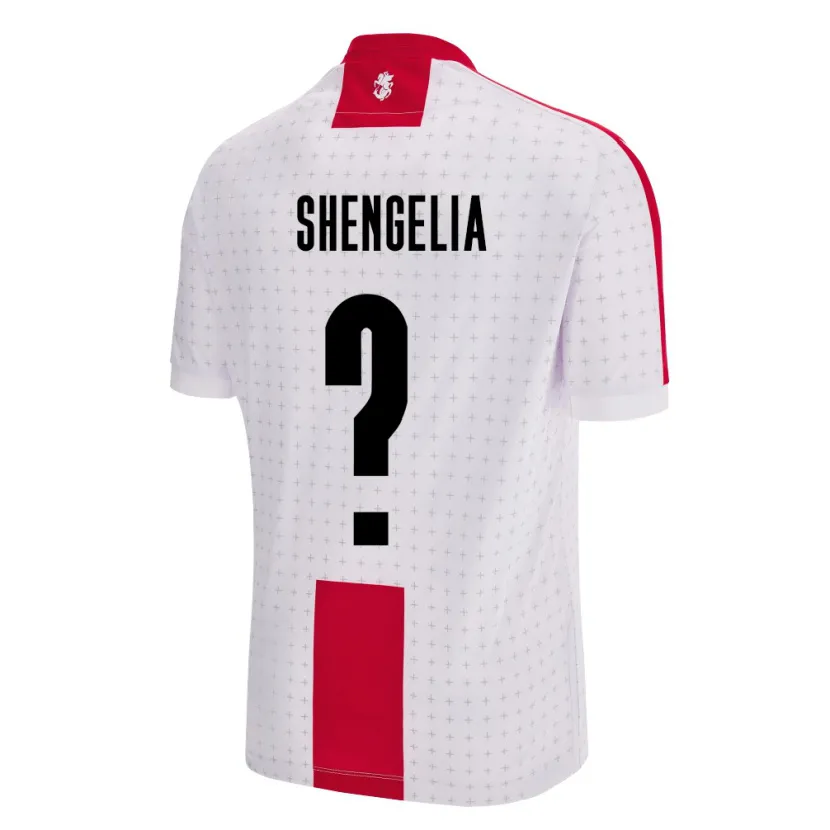Danxen Hombre Camiseta Georgia Luka Shengelia #0 Blanco 1ª Equipación 24-26 La Camisa México
