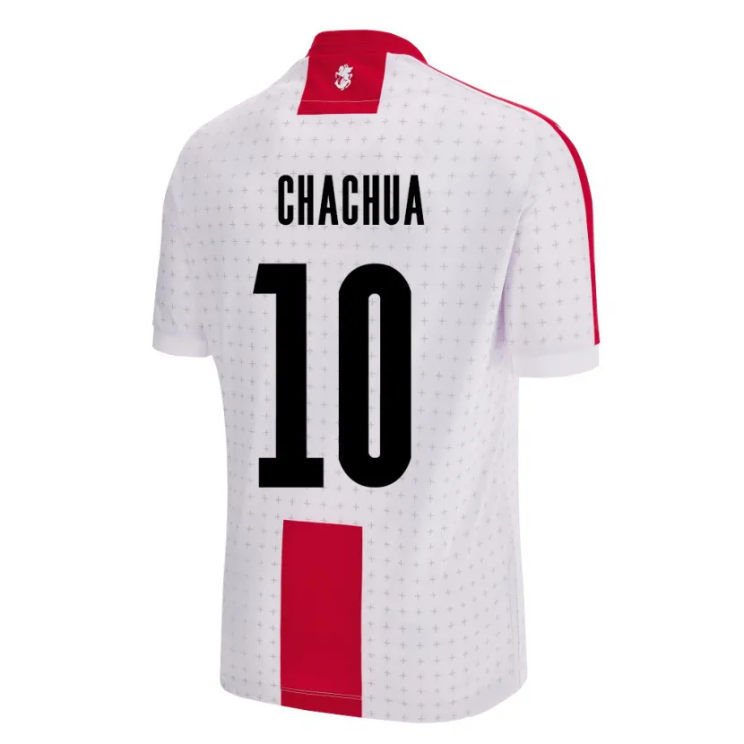 Danxen Hombre Camiseta Georgia Giorgi Chachua #10 Blanco 1ª Equipación 24-26 La Camisa México