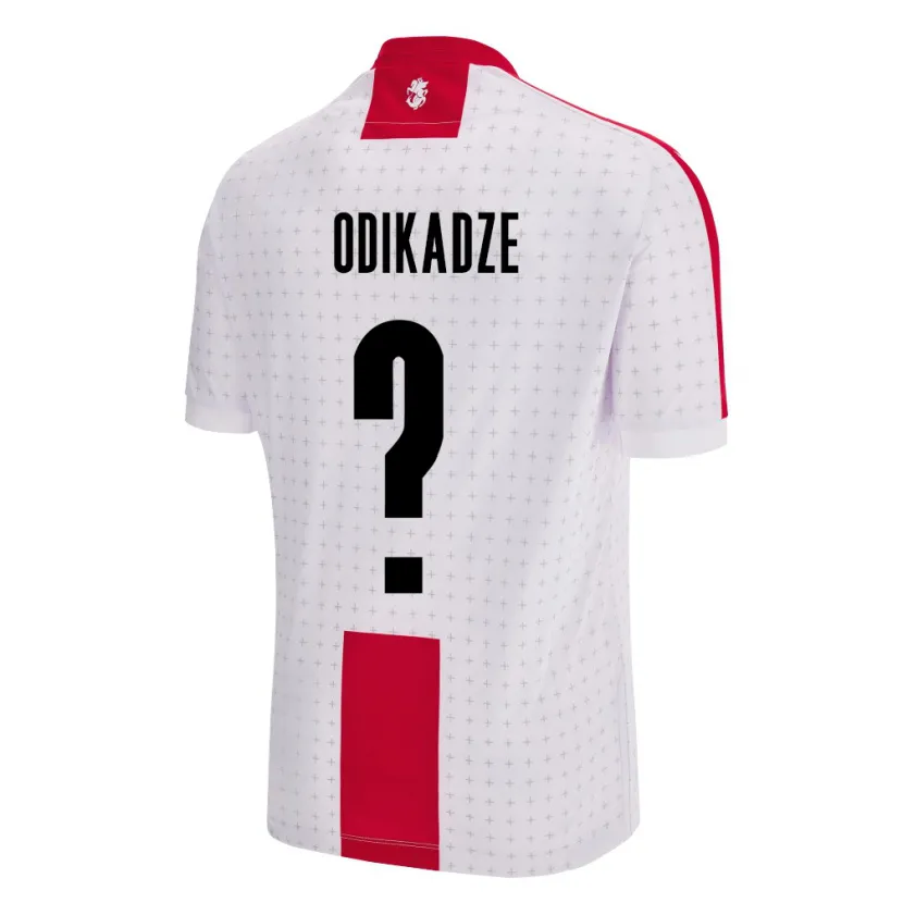 Danxen Hombre Camiseta Georgia Temur Odikadze #0 Blanco 1ª Equipación 24-26 La Camisa México