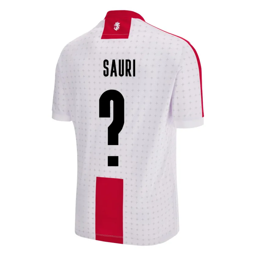 Danxen Hombre Camiseta Georgia Mate Sauri #0 Blanco 1ª Equipación 24-26 La Camisa México