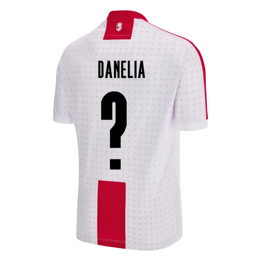 Danxen Hombre Camiseta Georgia Reziko Danelia #0 Blanco 1ª Equipación 24-26 La Camisa México