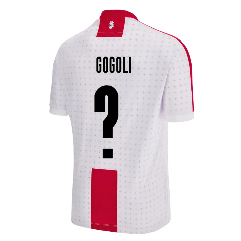 Danxen Hombre Camiseta Georgia Dachi Gogoli #0 Blanco 1ª Equipación 24-26 La Camisa México