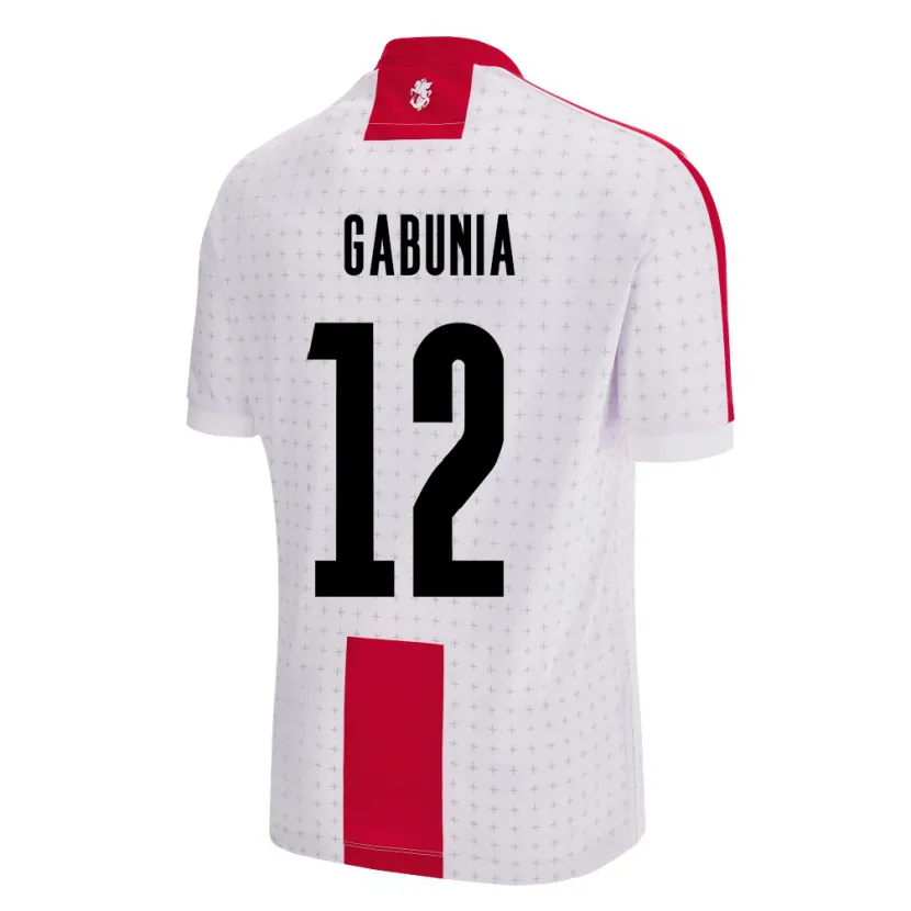 Danxen Hombre Camiseta Georgia Tatia Gabunia #12 Blanco 1ª Equipación 24-26 La Camisa México