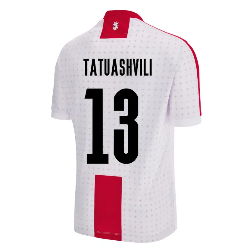 Danxen Hombre Camiseta Georgia Tamar Tatuashvili #13 Blanco 1ª Equipación 24-26 La Camisa México