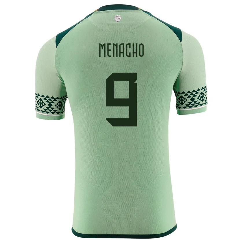 Danxen Hombre Camiseta Bolivia Cesar Menacho #9 Verde Claro 1ª Equipación 24-26 La Camisa México
