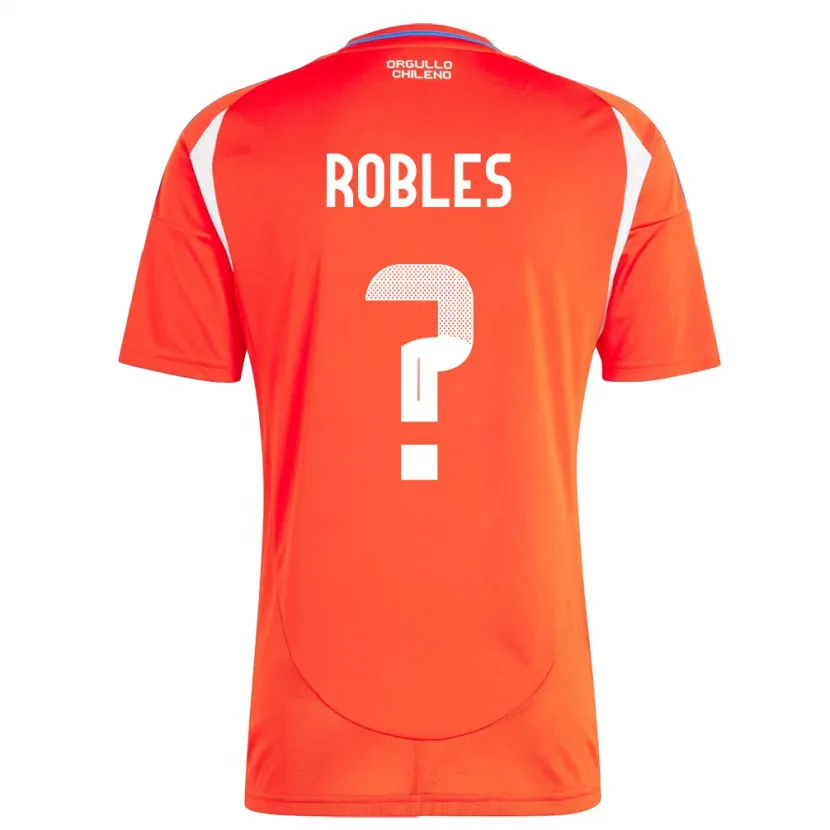 Danxen Hombre Camiseta Chile Diego Robles #0 Rojo 1ª Equipación 24-26 La Camisa México
