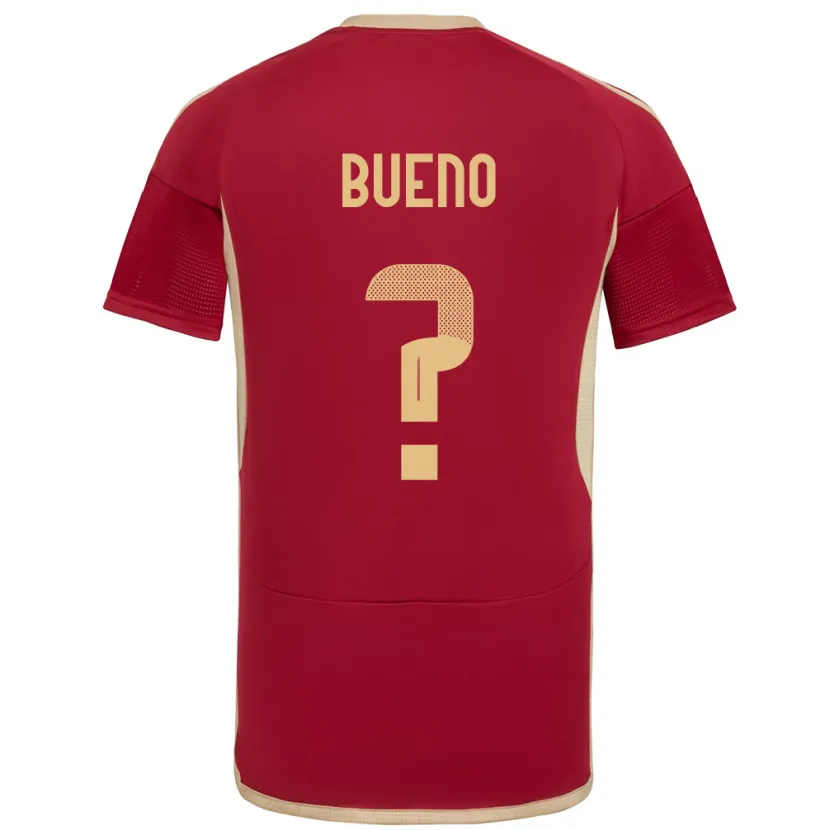 Danxen Hombre Camiseta Venezuela Jesús Bueno #0 Borgoña 1ª Equipación 24-26 La Camisa México