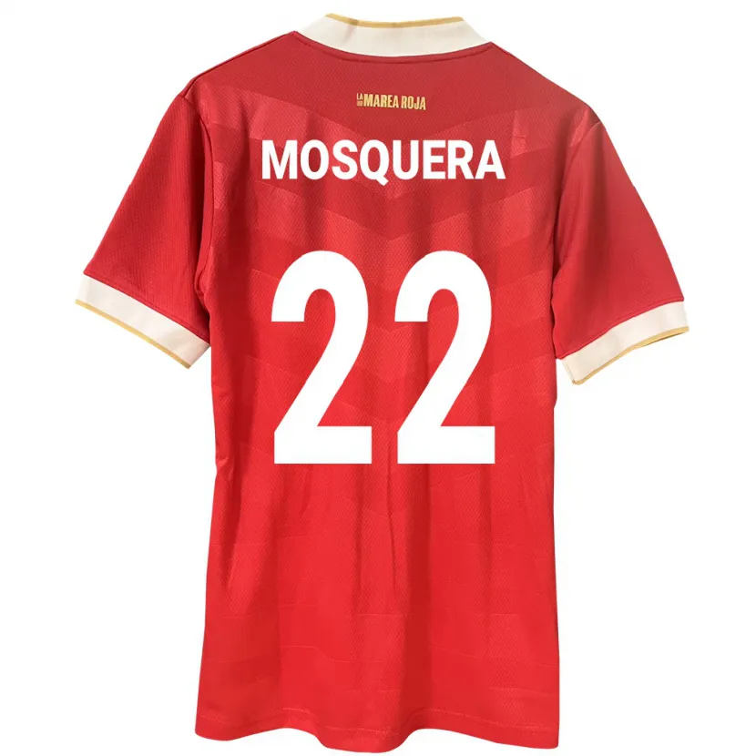 Danxen Hombre Camiseta Panamá Orlando Mosquera #22 Rojo 1ª Equipación 24-26 La Camisa México