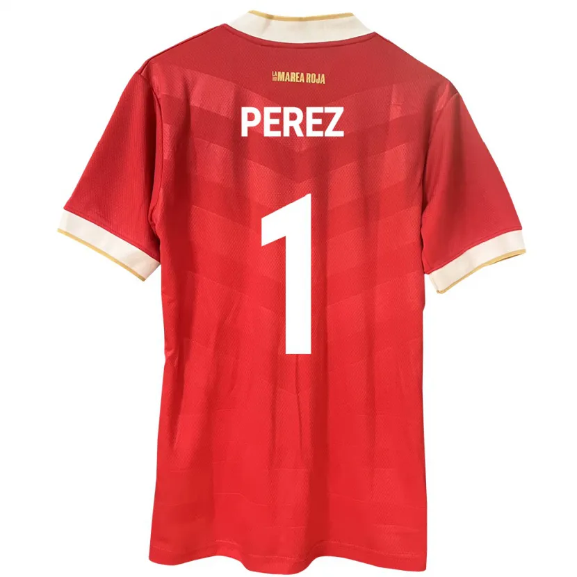 Danxen Hombre Camiseta Panamá Miguel Pérez #1 Rojo 1ª Equipación 24-26 La Camisa México