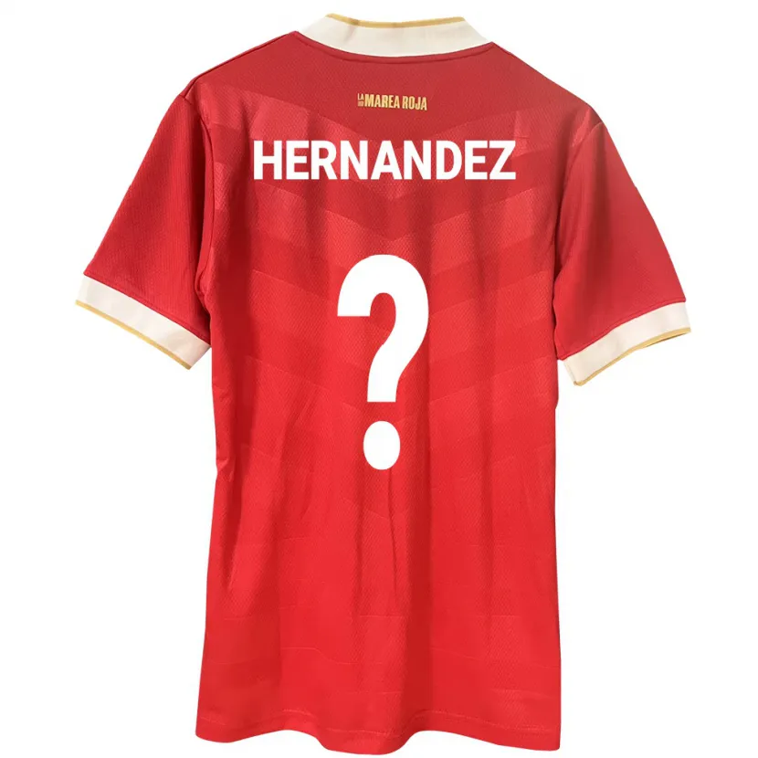 Danxen Hombre Camiseta Panamá Carlos Hernández #0 Rojo 1ª Equipación 24-26 La Camisa México