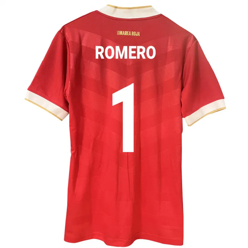 Danxen Hombre Camiseta Panamá Manuel Romero #1 Rojo 1ª Equipación 24-26 La Camisa México
