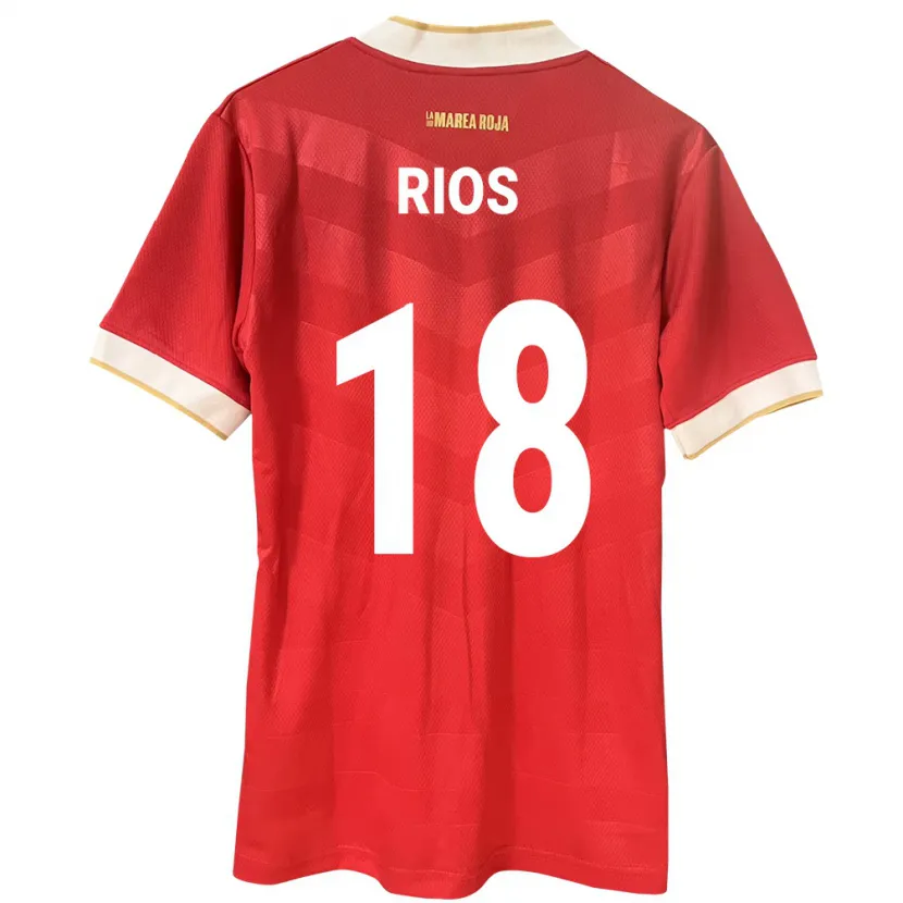 Danxen Hombre Camiseta Panamá Héctor Ríos #18 Rojo 1ª Equipación 24-26 La Camisa México