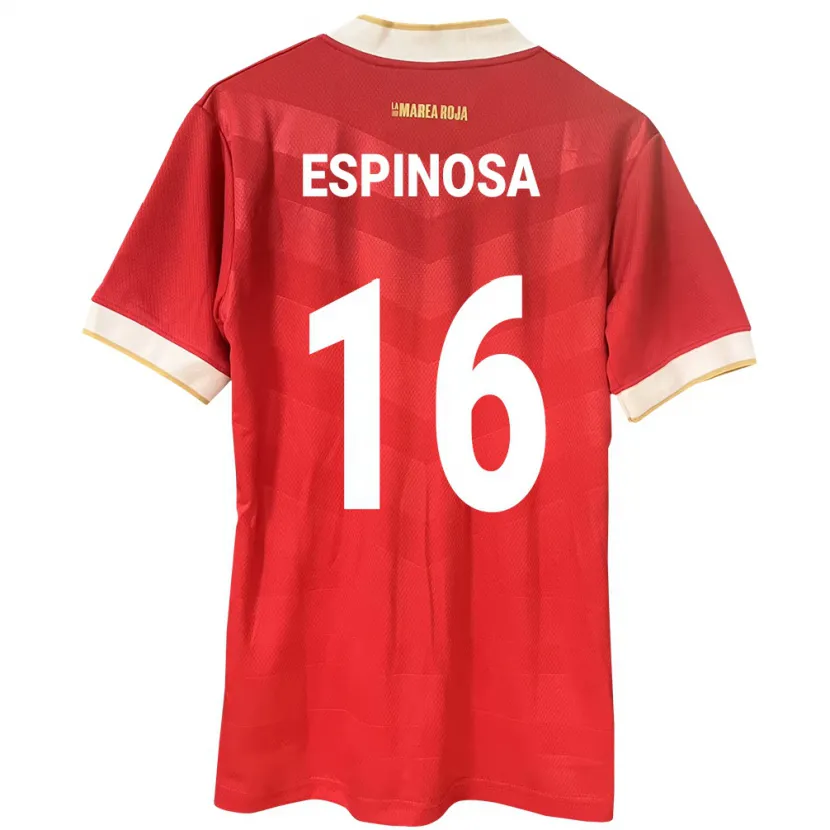 Danxen Hombre Camiseta Panamá Rebeca Espinosa #16 Rojo 1ª Equipación 24-26 La Camisa México