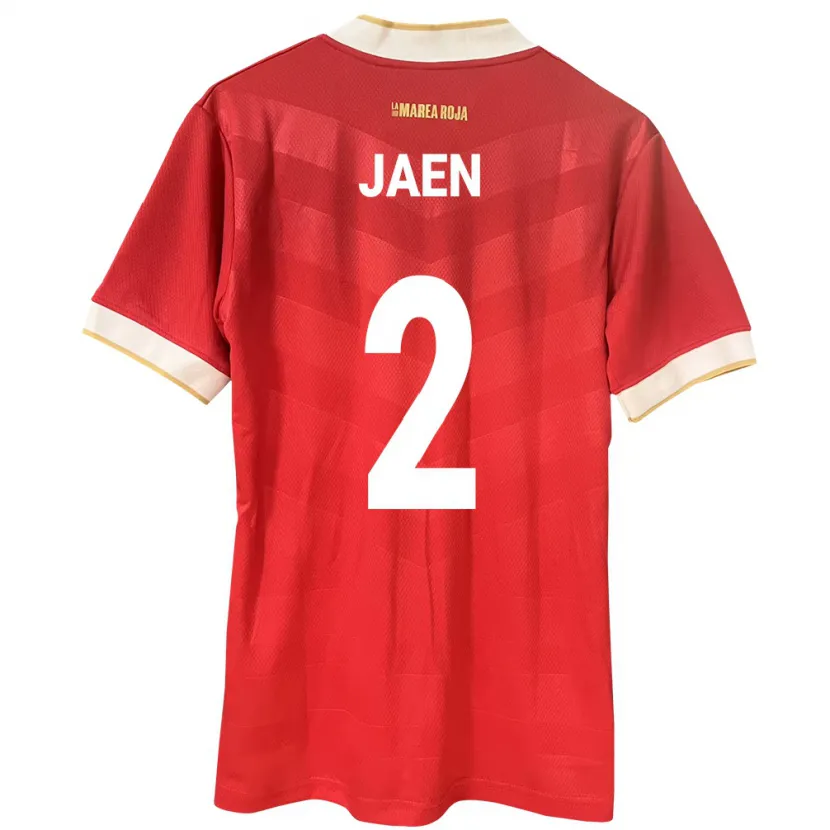 Danxen Hombre Camiseta Panamá Hilary Jaén #2 Rojo 1ª Equipación 24-26 La Camisa México