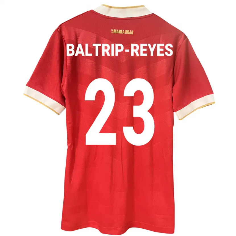 Danxen Hombre Camiseta Panamá Carina Baltrip-Reyes #23 Rojo 1ª Equipación 24-26 La Camisa México