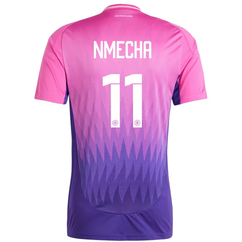 Danxen Hombre Camiseta Alemania Lukas Nmecha #11 Rosado Morado 2ª Equipación 24-26 La Camisa México
