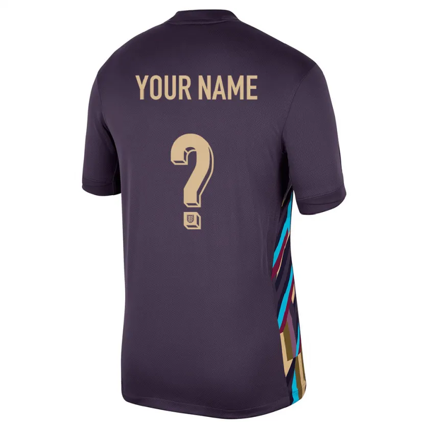 Danxen Hombre Camiseta Inglaterra Su Nombre #0 Pasa Oscura 2ª Equipación 24-26 La Camisa México