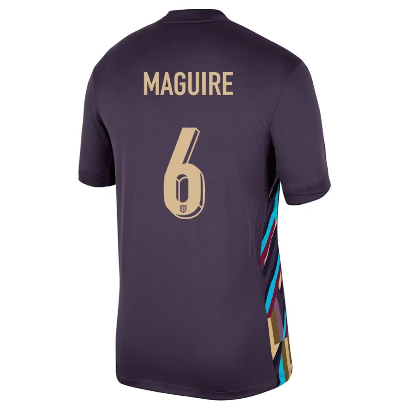 Danxen Hombre Camiseta Inglaterra Harry Maguire #6 Pasa Oscura 2ª Equipación 24-26 La Camisa México