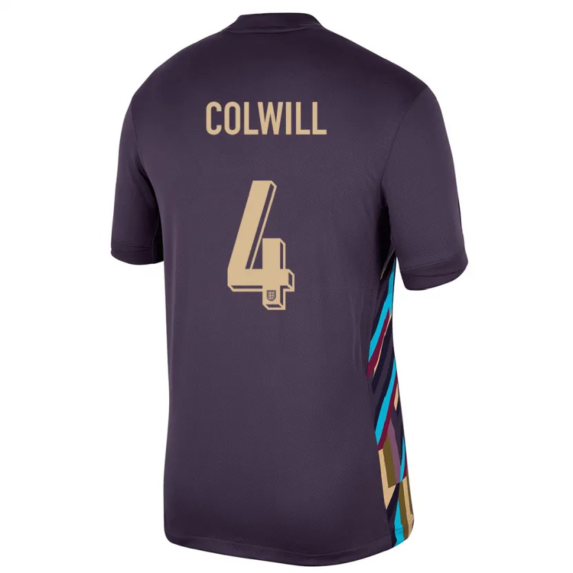 Danxen Hombre Camiseta Inglaterra Levi Colwill #4 Pasa Oscura 2ª Equipación 24-26 La Camisa México