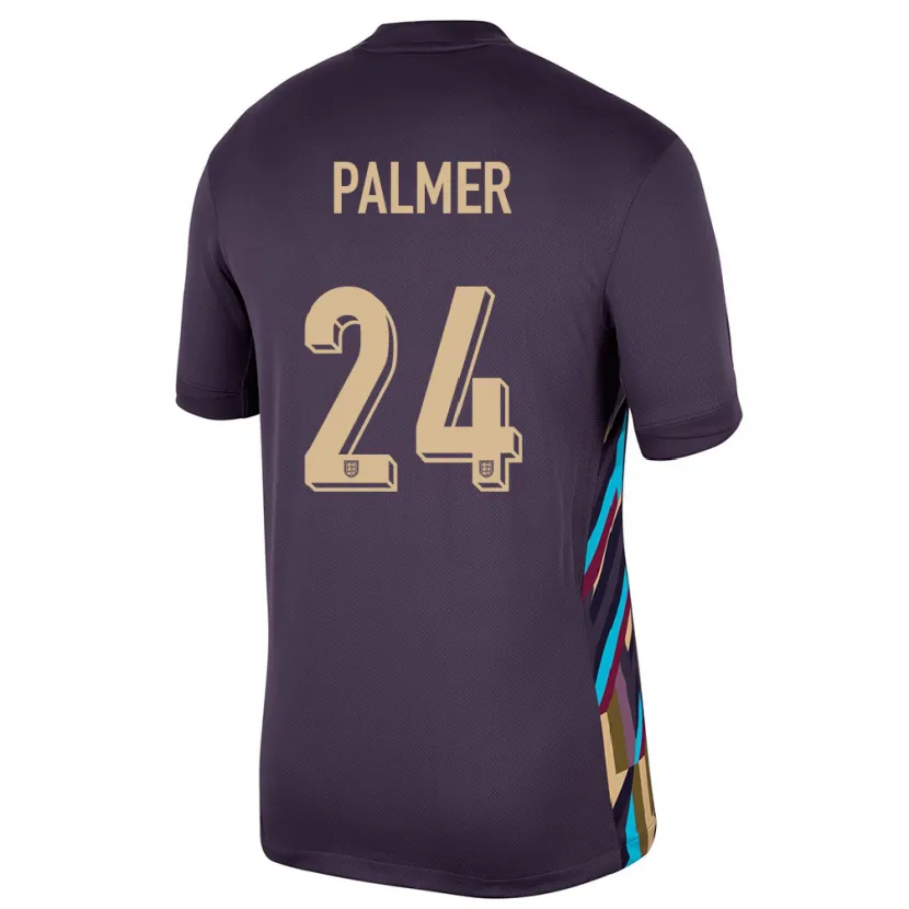 Danxen Hombre Camiseta Inglaterra Cole Palmer #24 Pasa Oscura 2ª Equipación 24-26 La Camisa México