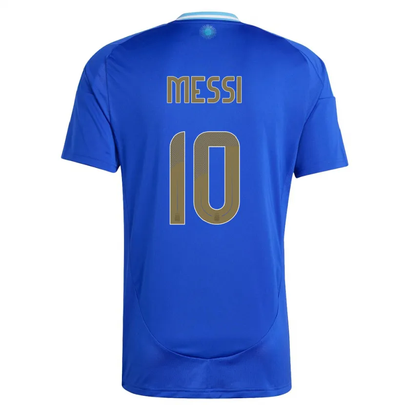 Danxen Hombre Camiseta Argentina Lionel Messi #10 Azul 2ª Equipación 24-26 La Camisa México