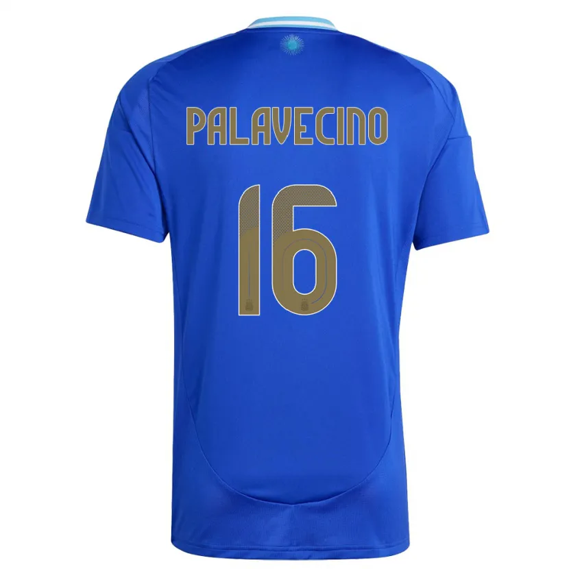 Danxen Hombre Camiseta Argentina Nicolas Palavecino #16 Azul 2ª Equipación 24-26 La Camisa México