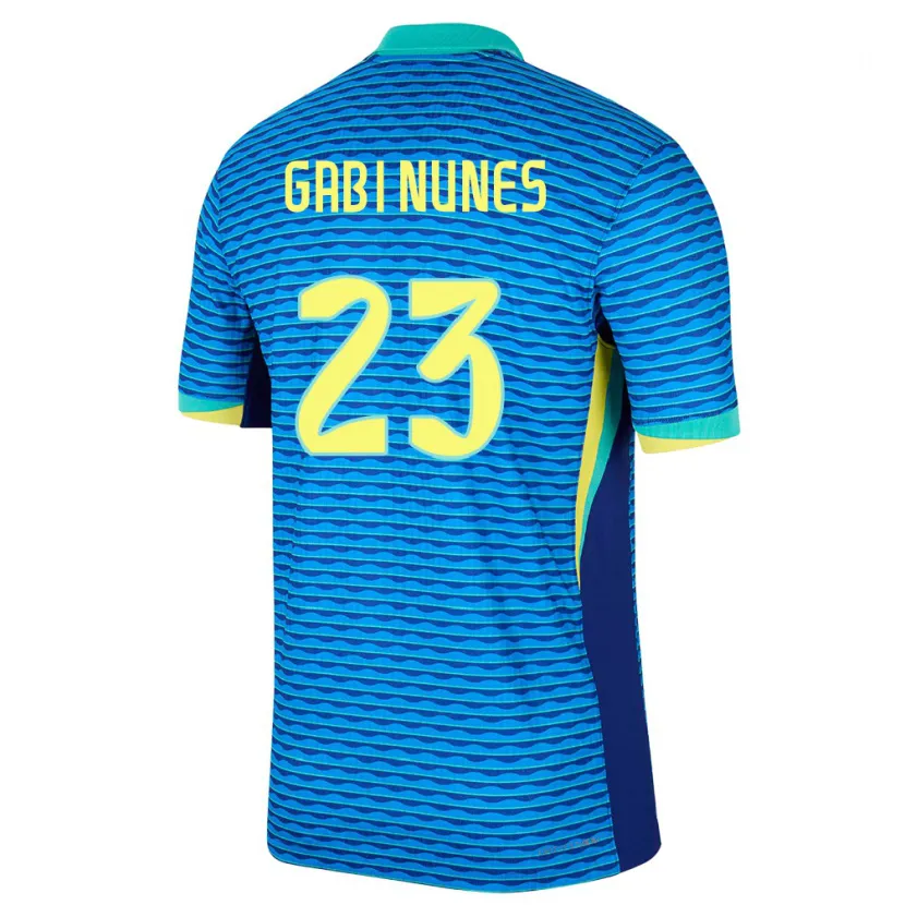 Danxen Hombre Camiseta Brasil Gabi Nunes #23 Azul 2ª Equipación 24-26 La Camisa México