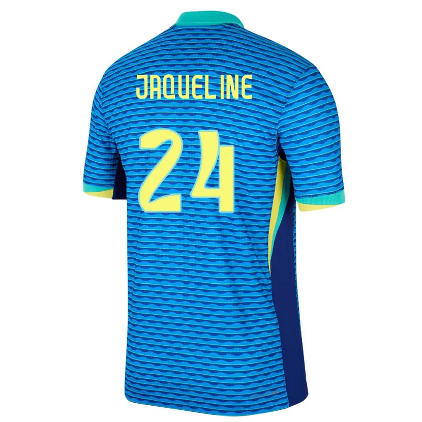 Danxen Hombre Camiseta Brasil Jaqueline #24 Azul 2ª Equipación 24-26 La Camisa México