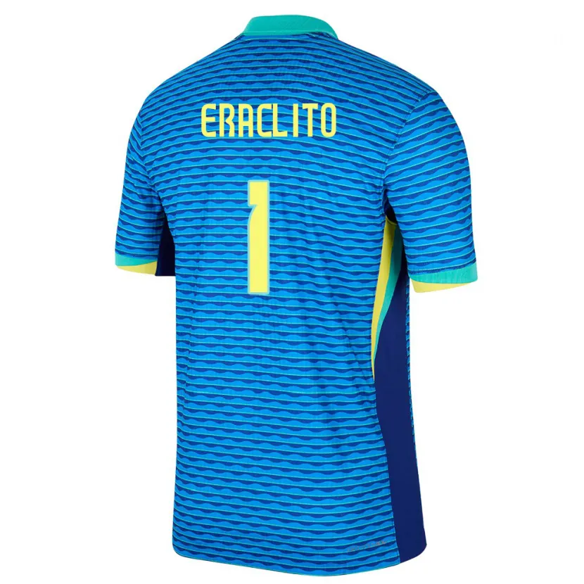 Danxen Hombre Camiseta Brasil Marcelo Eraclito #1 Azul 2ª Equipación 24-26 La Camisa México