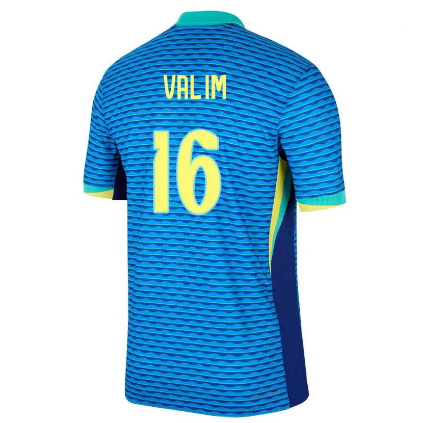 Danxen Hombre Camiseta Brasil Bernardo Valim #16 Azul 2ª Equipación 24-26 La Camisa México
