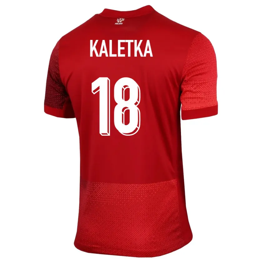 Danxen Hombre Camiseta Polonia Nikol Kaletka #18 Rojo 2ª Equipación 24-26 La Camisa México