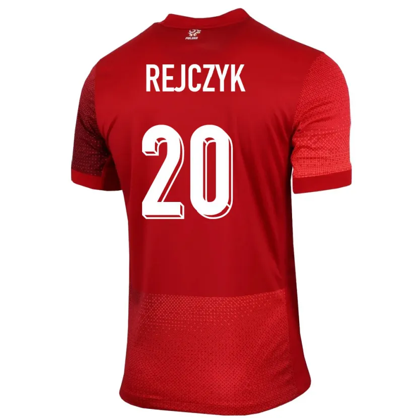 Danxen Hombre Camiseta Polonia Filip Rejczyk #20 Rojo 2ª Equipación 24-26 La Camisa México