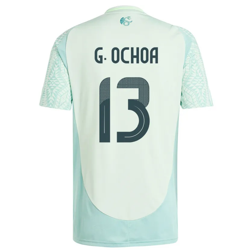 Danxen Hombre Camiseta México Guillermo Ochoa #13 Lino Verde 2ª Equipación 24-26 La Camisa México