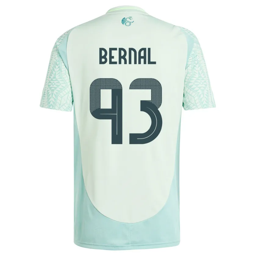 Danxen Hombre Camiseta México Rebeca Bernal #93 Lino Verde 2ª Equipación 24-26 La Camisa México