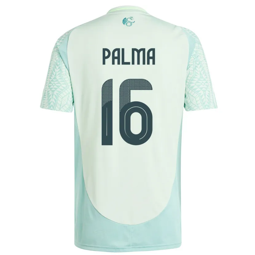 Danxen Hombre Camiseta México Rafael Palma #16 Lino Verde 2ª Equipación 24-26 La Camisa México