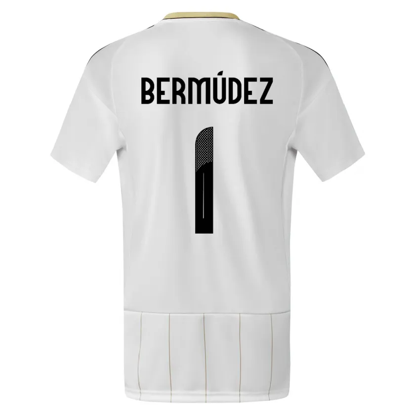 Danxen Hombre Camiseta Costa Rica Noelia Bermudez #1 Blanco 2ª Equipación 24-26 La Camisa México