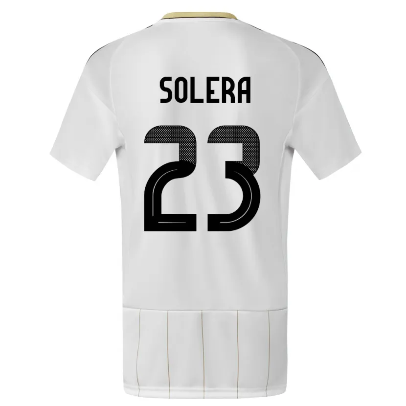 Danxen Hombre Camiseta Costa Rica Daniela Solera #23 Blanco 2ª Equipación 24-26 La Camisa México