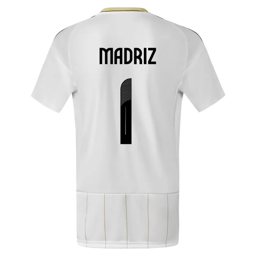 Danxen Hombre Camiseta Costa Rica Abraham Madriz #1 Blanco 2ª Equipación 24-26 La Camisa México
