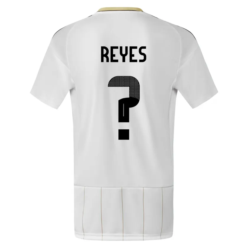 Danxen Hombre Camiseta Costa Rica Kenan Reyes #0 Blanco 2ª Equipación 24-26 La Camisa México