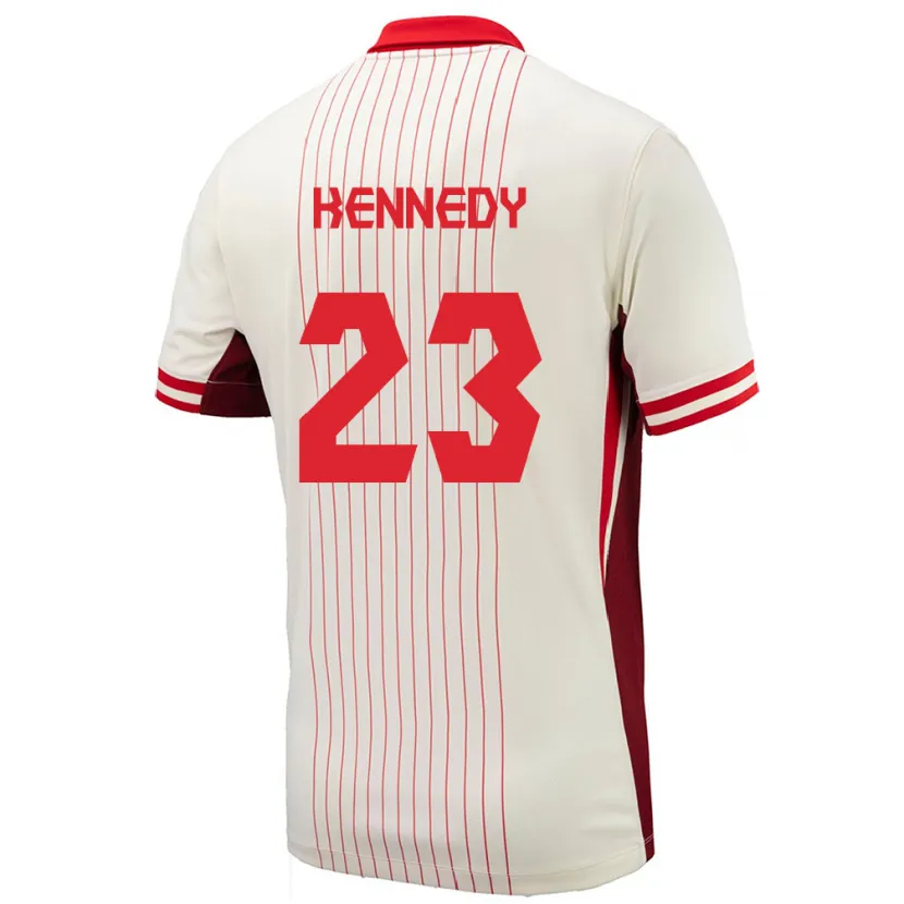 Danxen Hombre Camiseta Canadá Scott Kennedy #23 Blanco 2ª Equipación 24-26 La Camisa México