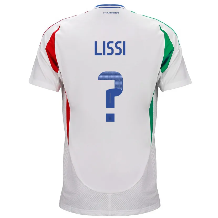 Danxen Hombre Camiseta Italia Thomas Lissi #0 Blanco 2ª Equipación 24-26 La Camisa México