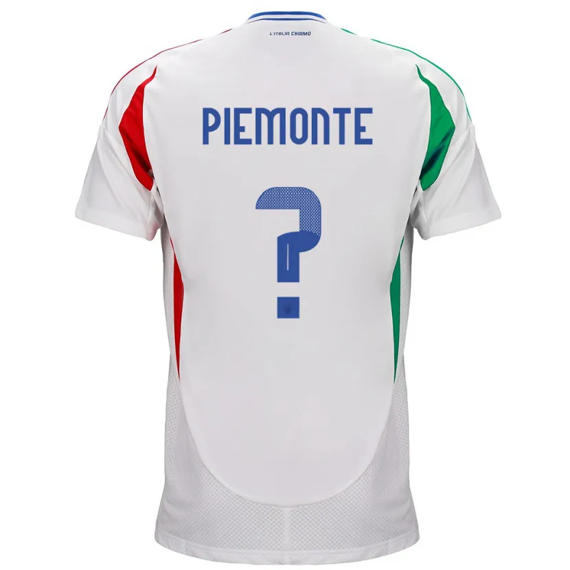 Danxen Hombre Camiseta Italia Martina Piemonte #0 Blanco 2ª Equipación 24-26 La Camisa México