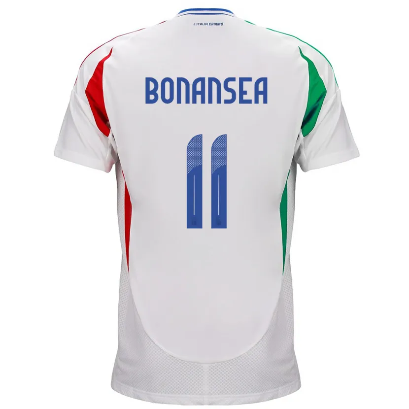 Danxen Hombre Camiseta Italia Barbara Bonansea #11 Blanco 2ª Equipación 24-26 La Camisa México
